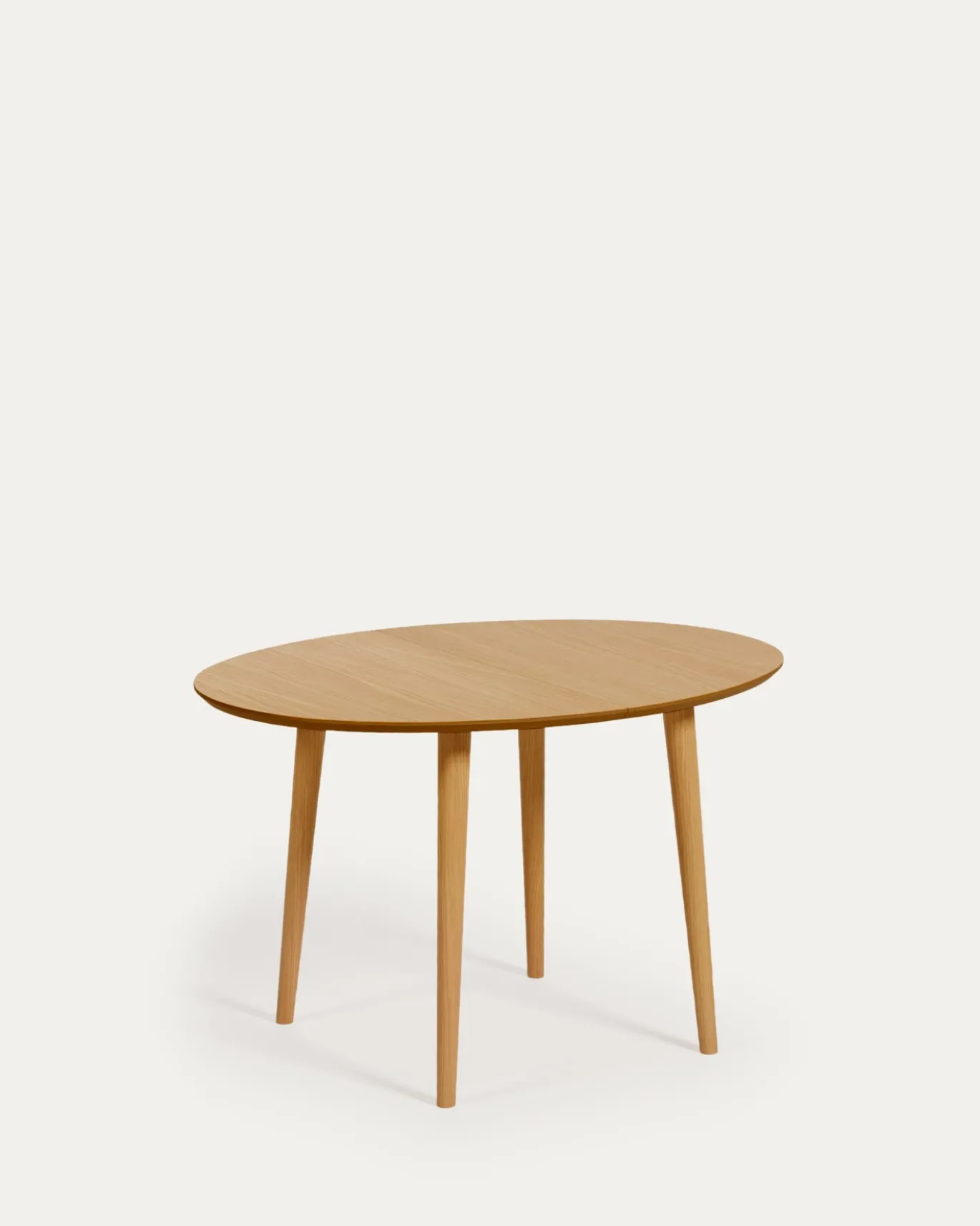 Kave Home Eettafel Oqui Ovaal Naturel Uitschuifbaar 120-200cm