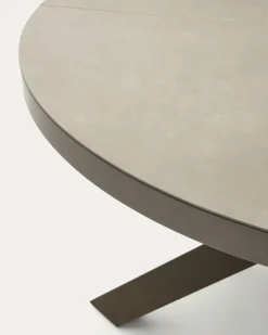 Kave Home Eettafel Vashti Uitschuifbaar Bruin 120-160cm