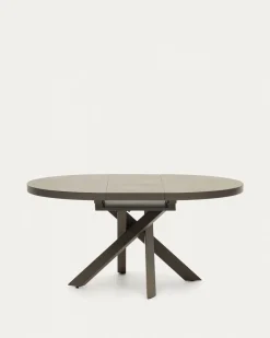 Kave Home Eettafel Vashti Uitschuifbaar Bruin 120-160cm