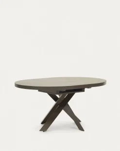 Kave Home Eettafel Vashti Uitschuifbaar Bruin 120-160cm