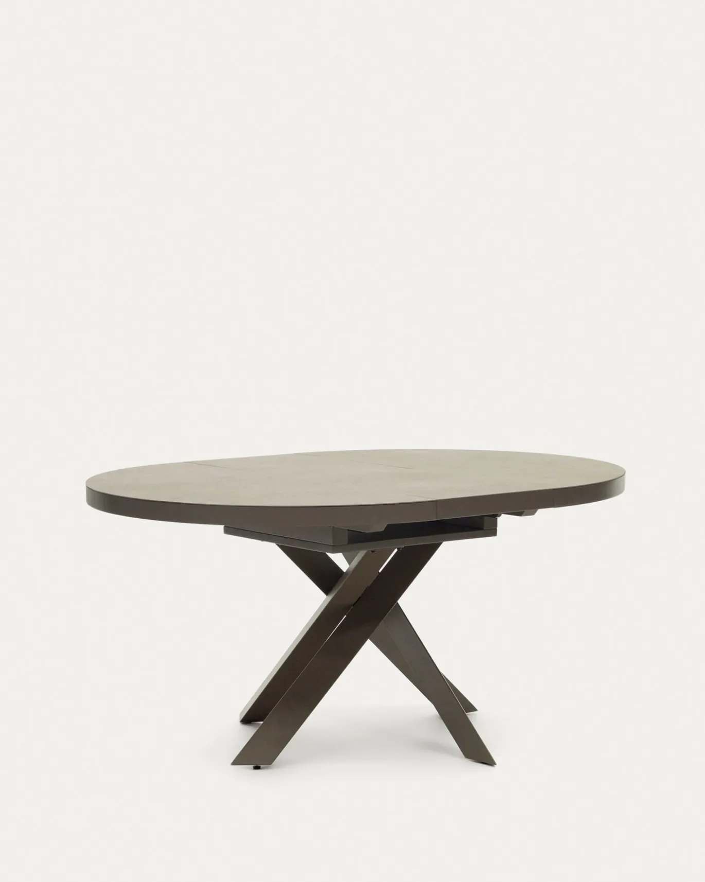 Kave Home Eettafel Vashti Uitschuifbaar Bruin 120-160cm