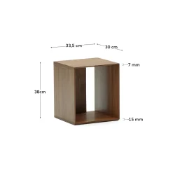 Kave Home Element Litto Walnootfineer 34x38cm