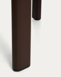 Kave Home Erice Tuinset Aluminium Glas Bruin Ø120cm