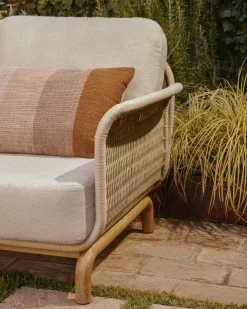 Kave Home Fauteuil Alipa Acaciahout Beige