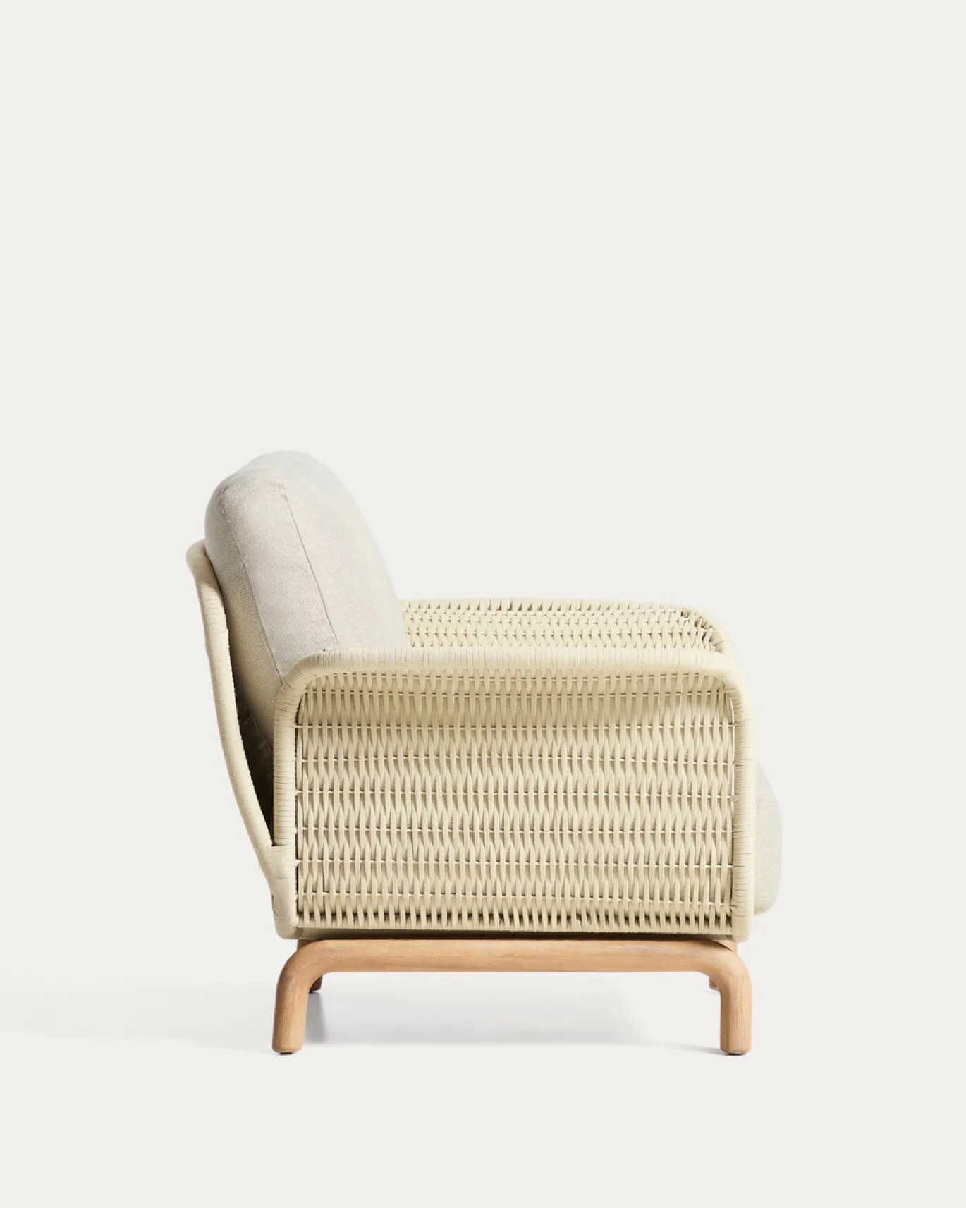 Kave Home Fauteuil Alipa Acaciahout Beige