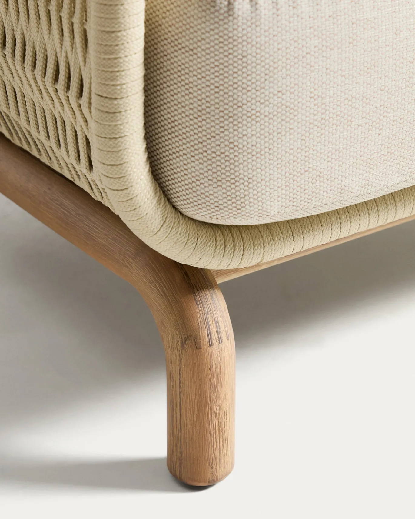 Kave Home Fauteuil Alipa Acaciahout Beige