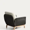 Kave Home Fauteuil Alipa Acaciahout Donkergroen