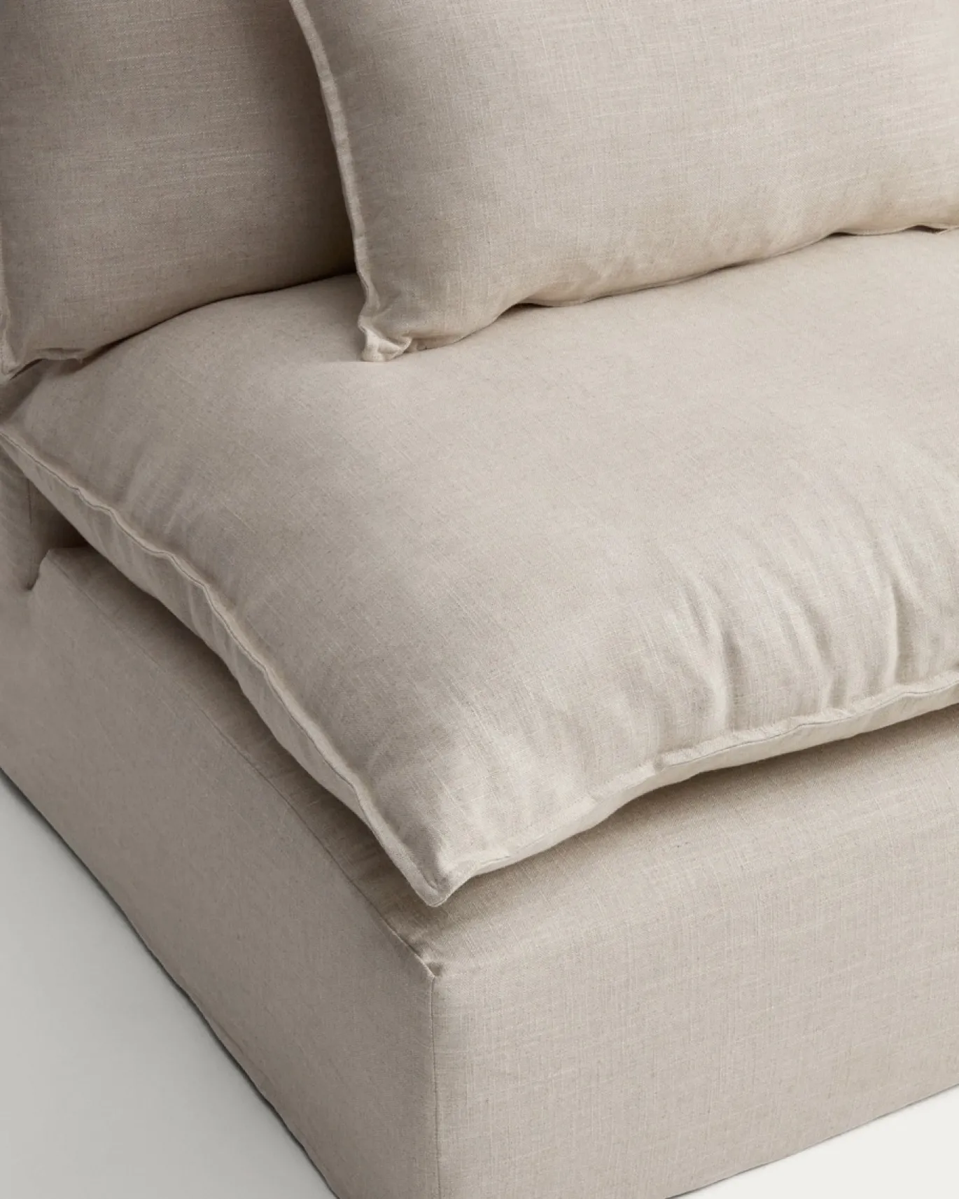 Kave Home Fauteuil Anarela Linnen Beige 110cm