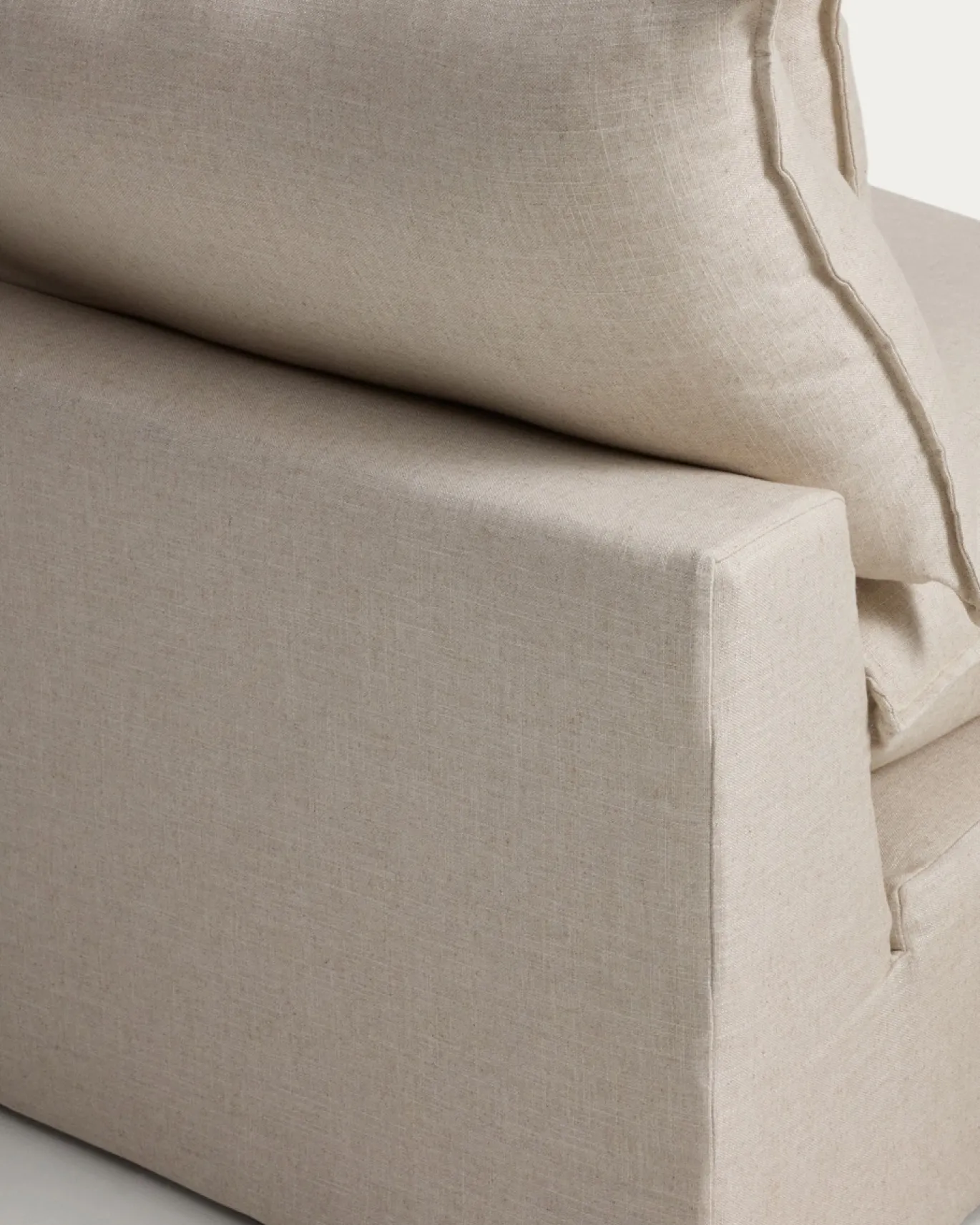Kave Home Fauteuil Anarela Linnen Beige 110cm