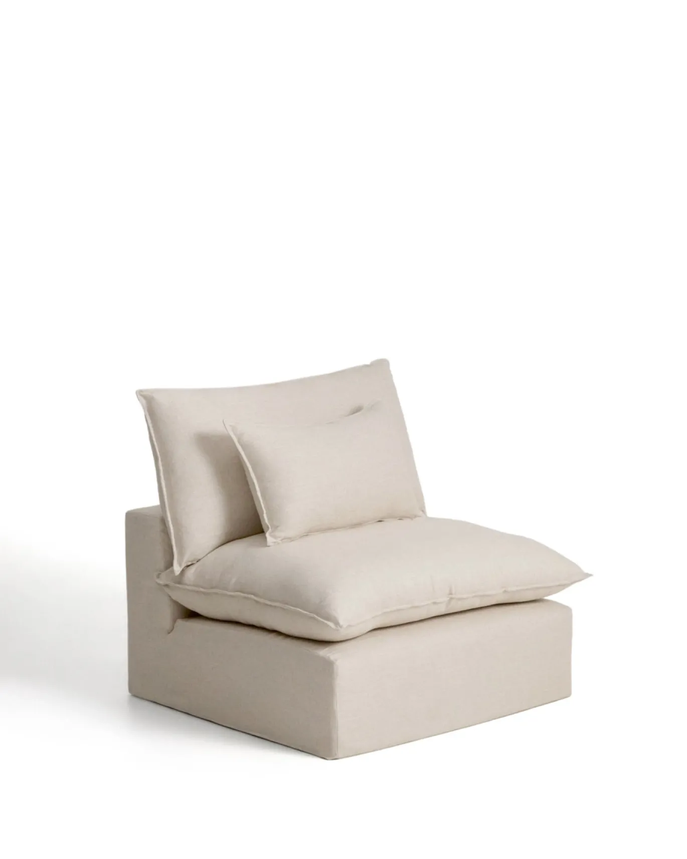 Kave Home Fauteuil Anarela Linnen Beige 110cm