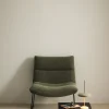 Kave Home Fauteuil Asen Chenille Groen met Zwart Staal