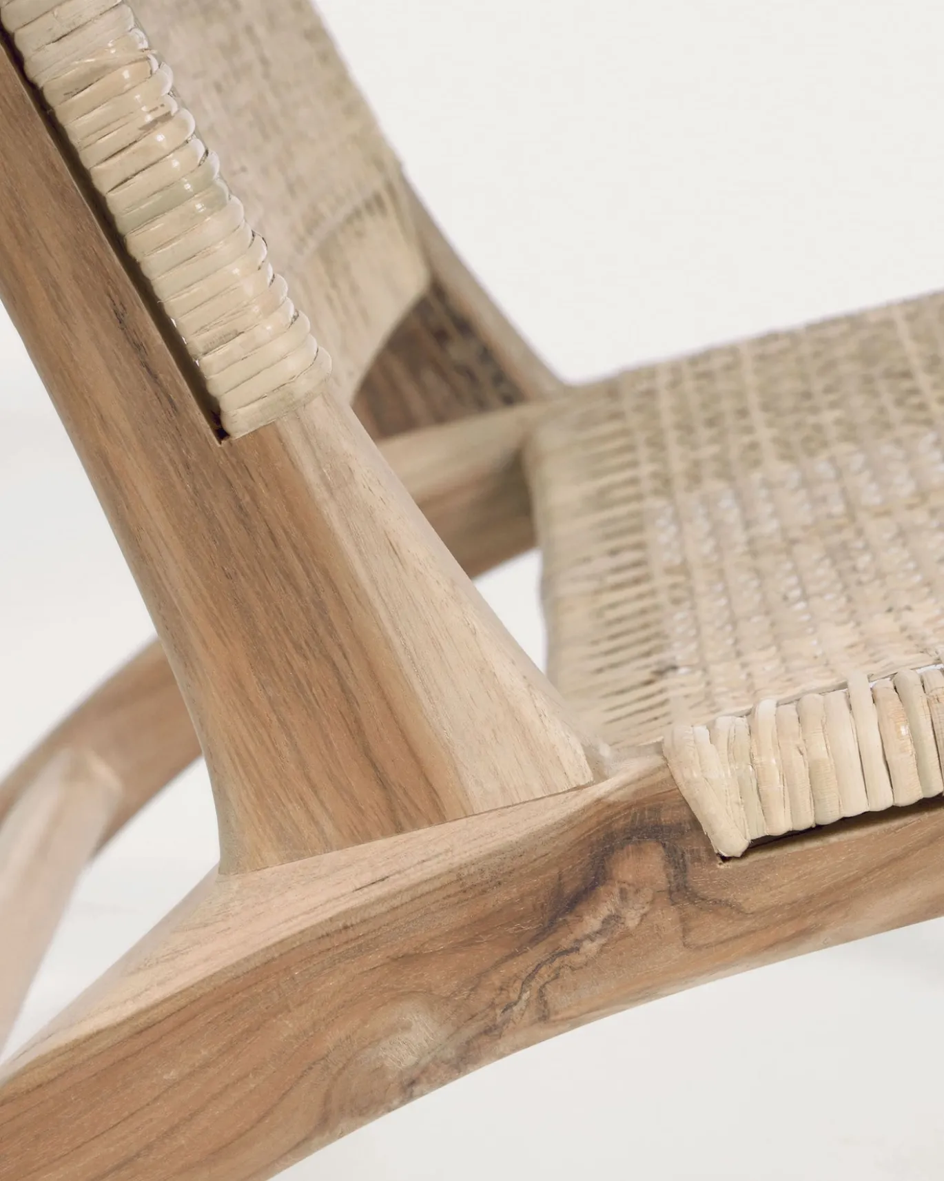 Kave Home Fauteuil Beida Massief Teakhout