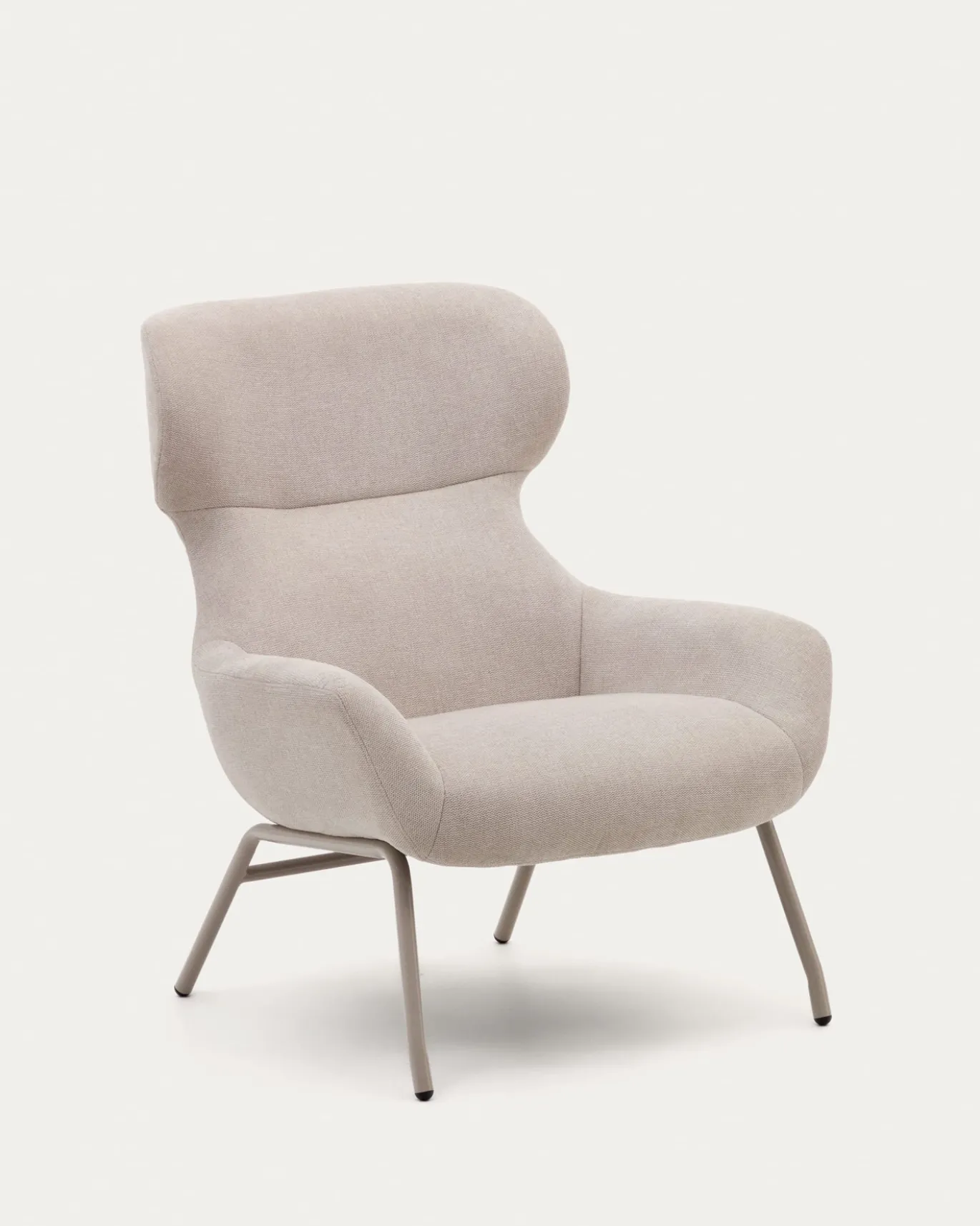 Kave Home Fauteuil Belina Beige Chenille