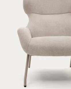 Kave Home Fauteuil Belina Beige Chenille