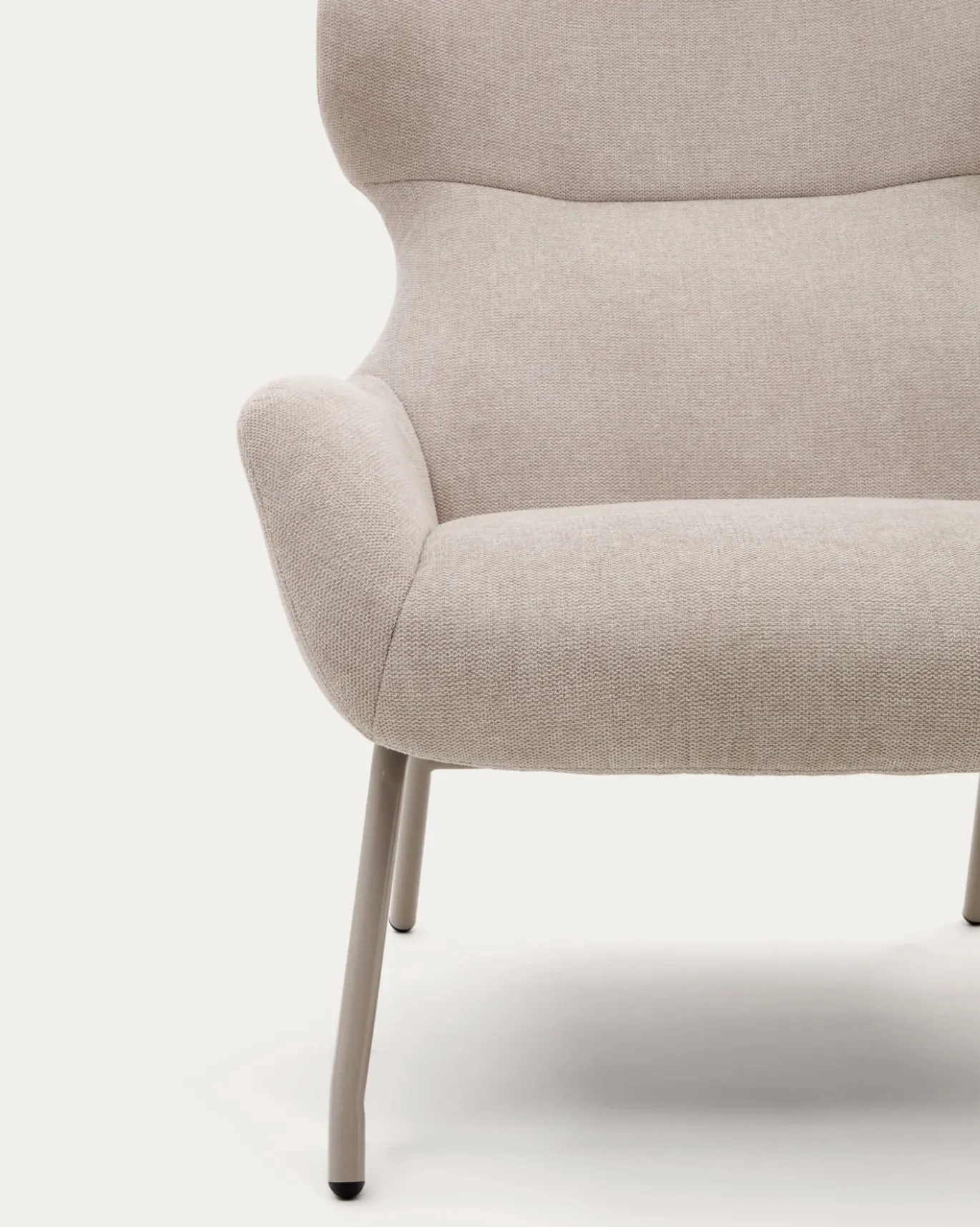 Kave Home Fauteuil Belina Beige Chenille