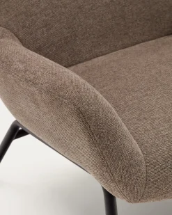 Kave Home Fauteuil Belina Lichtbruin Chenille