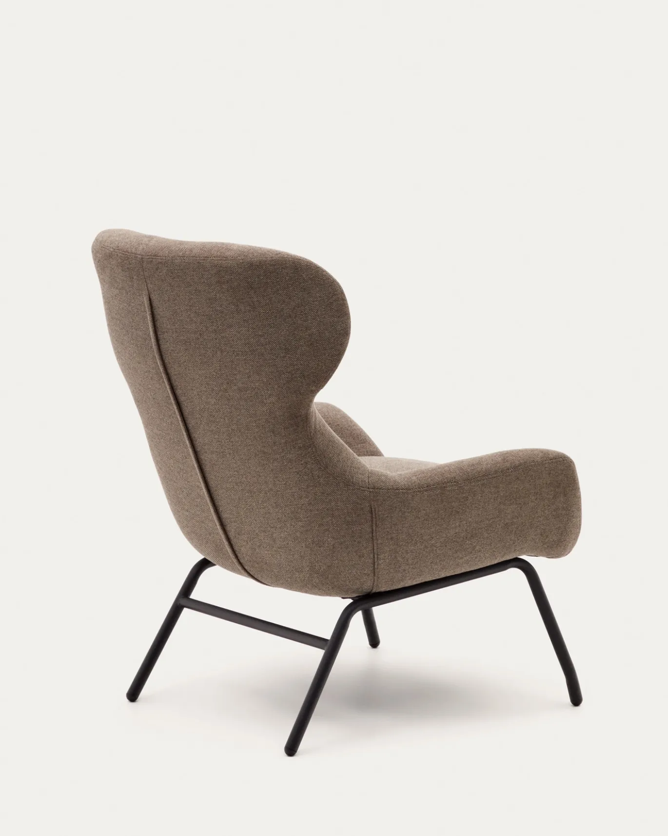 Kave Home Fauteuil Belina Lichtbruin Chenille