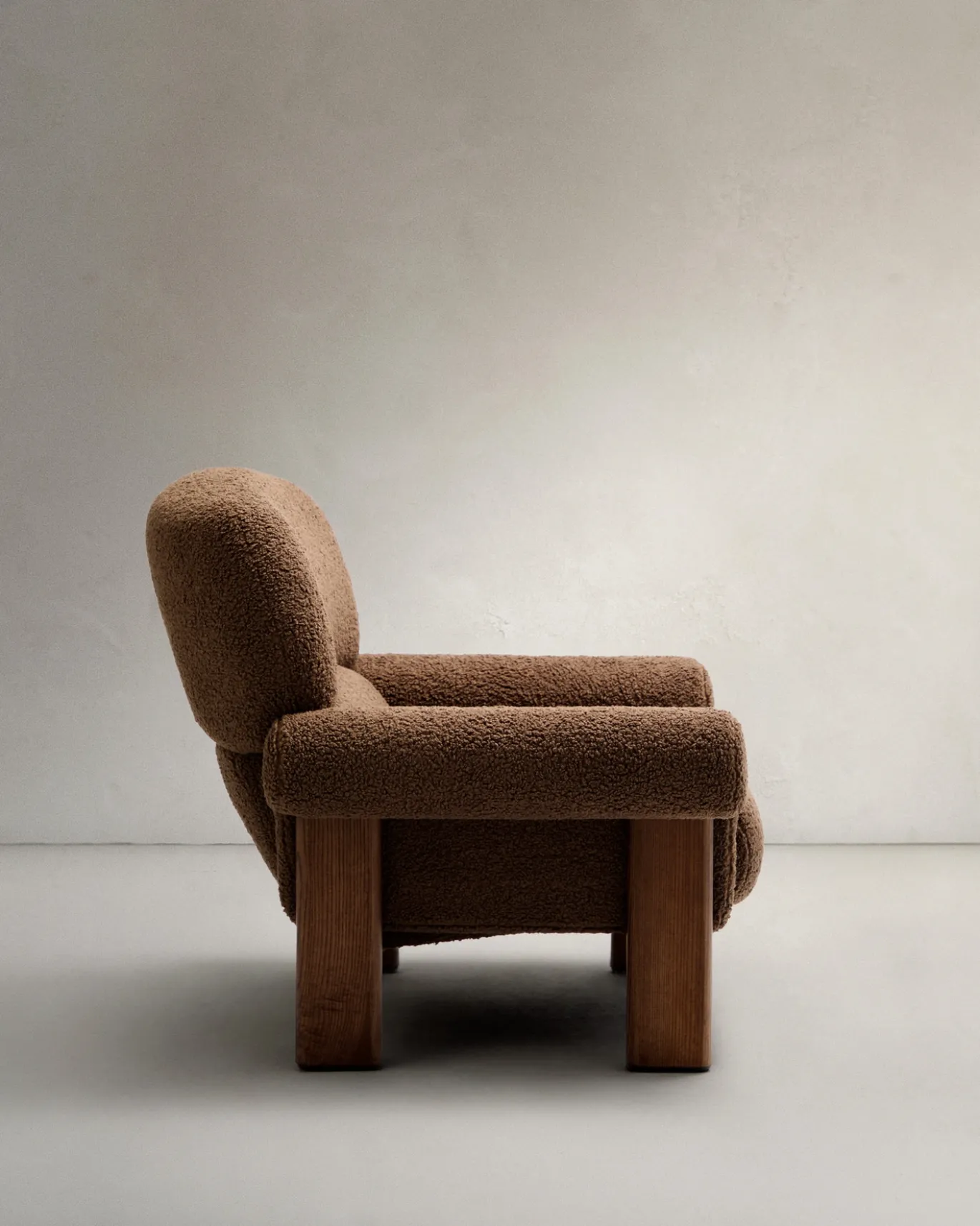 Kave Home Fauteuil Cabana Bouclé Taupe