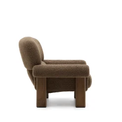 Kave Home Fauteuil Cabana Bouclé Taupe