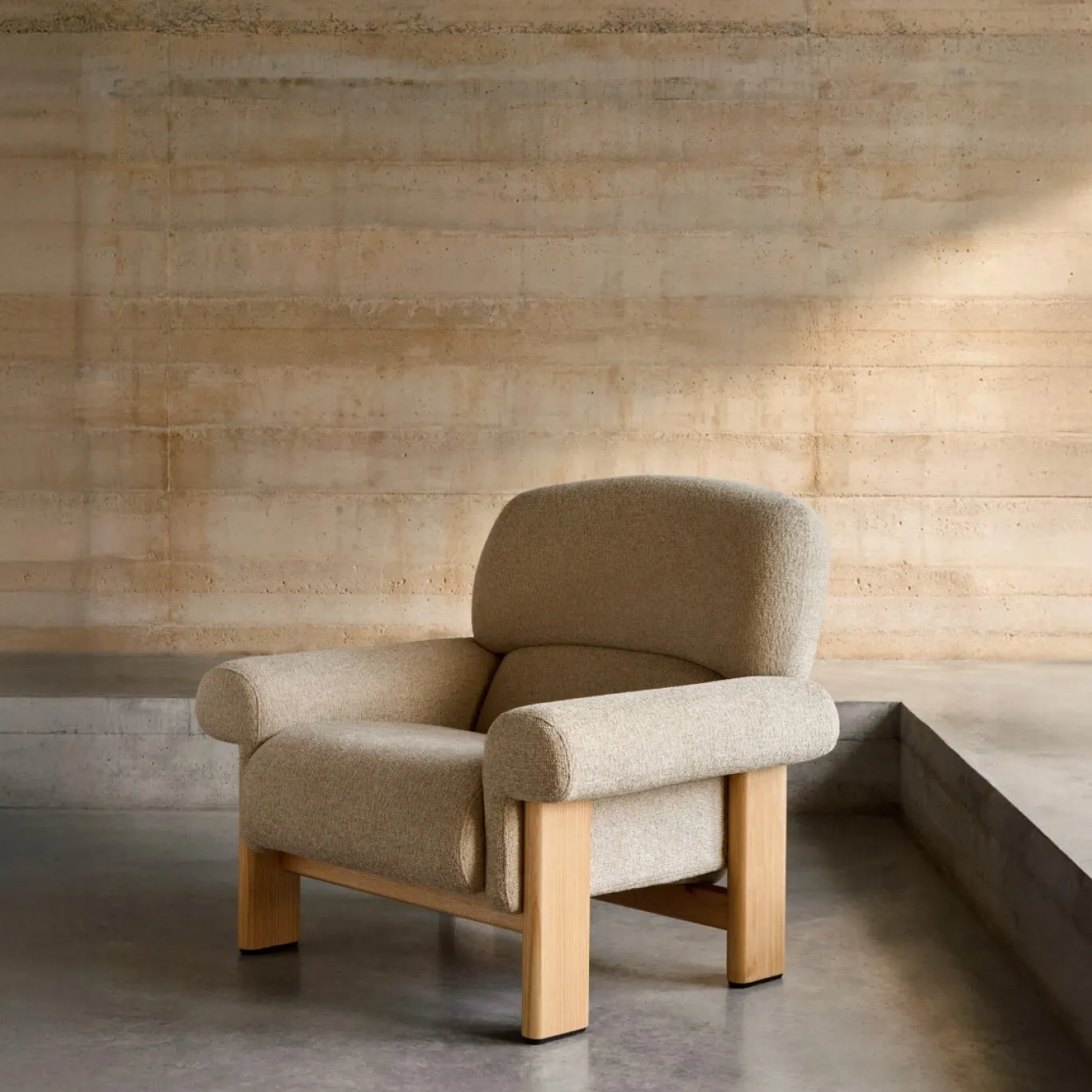 Kave Home Fauteuil Cabana Chenille Beige