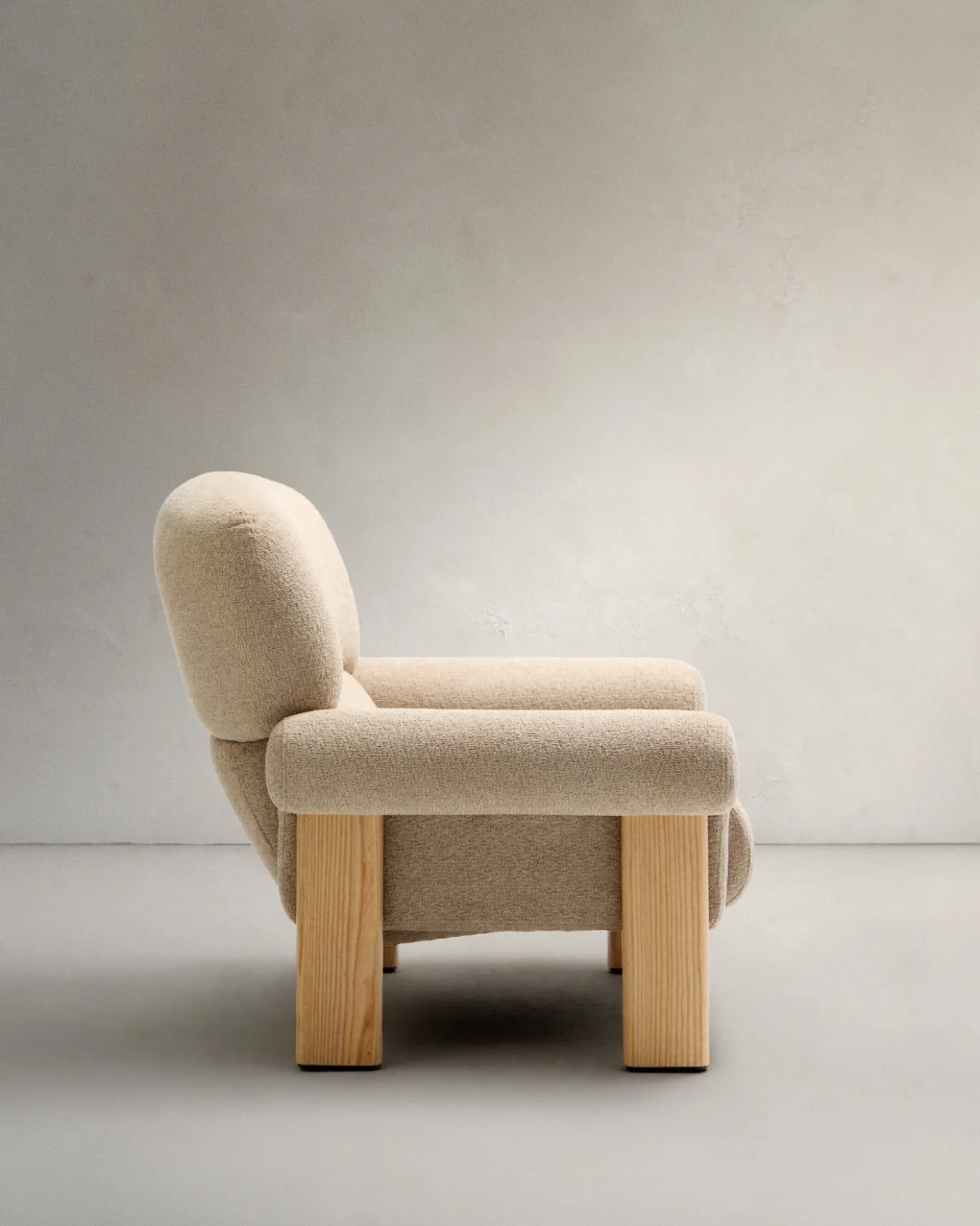 Kave Home Fauteuil Cabana Chenille Beige