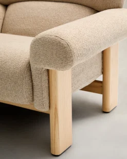 Kave Home Fauteuil Cabana Chenille Beige