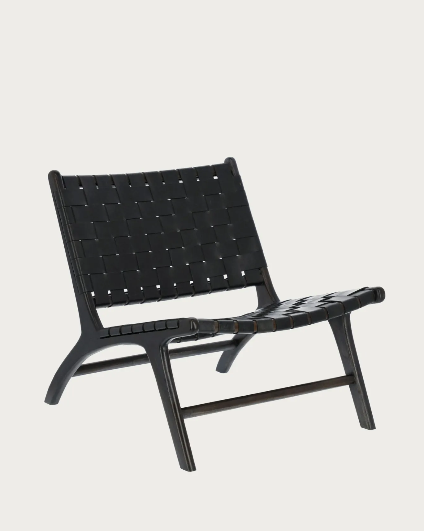 Kave Home Fauteuil Calixta Leer Zwart