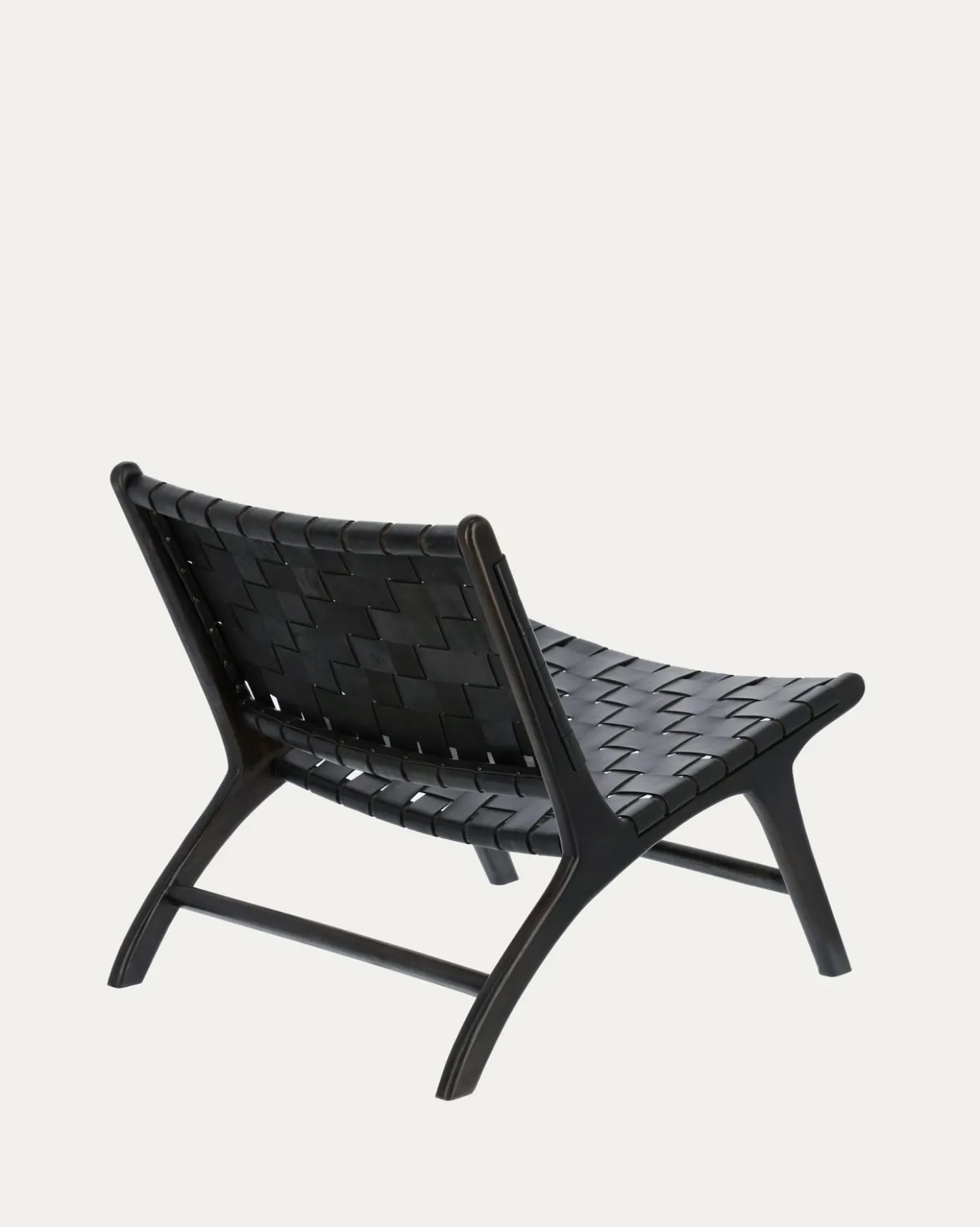 Kave Home Fauteuil Calixta Leer Zwart