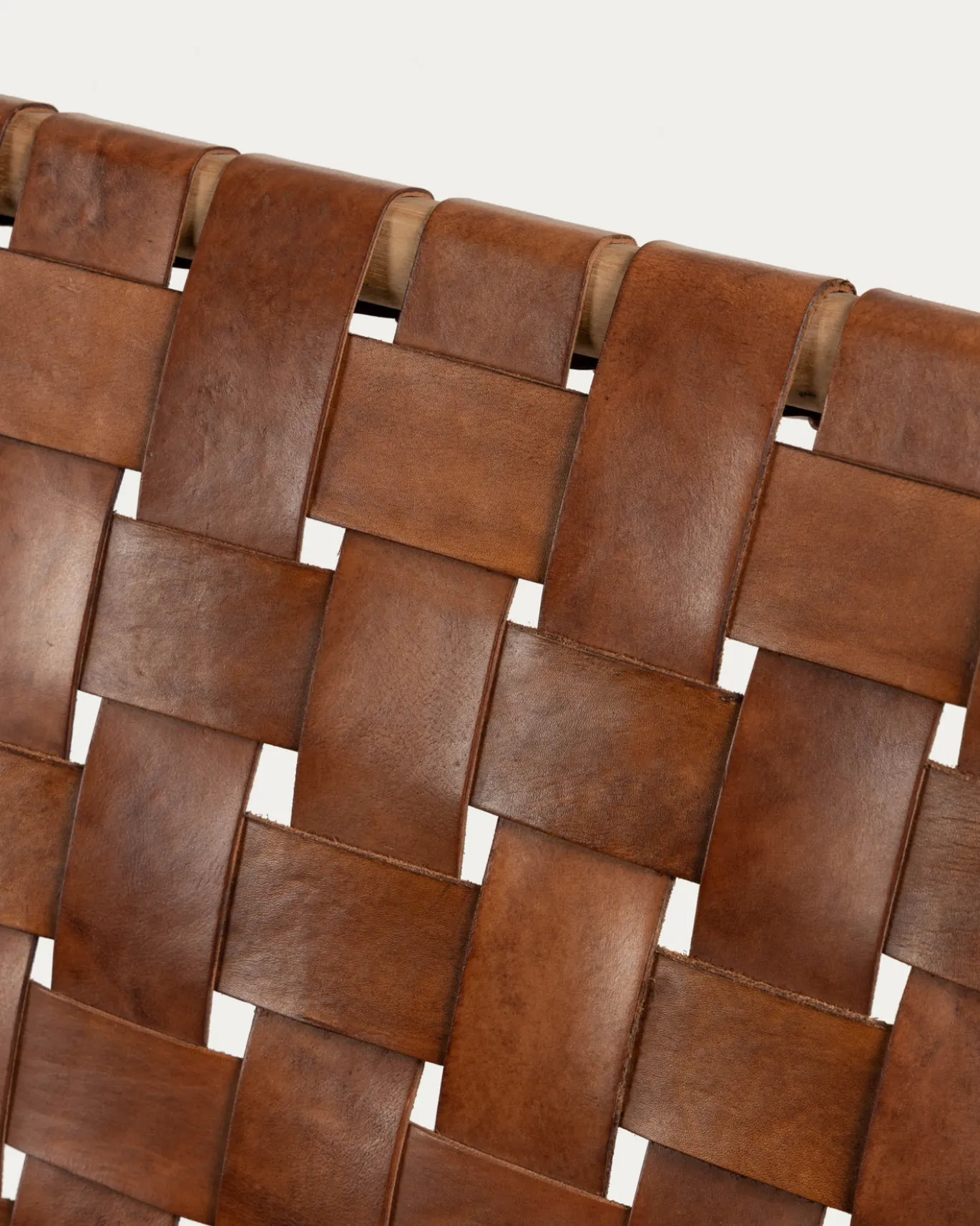 Kave Home Fauteuil Calixta Leer Bruin