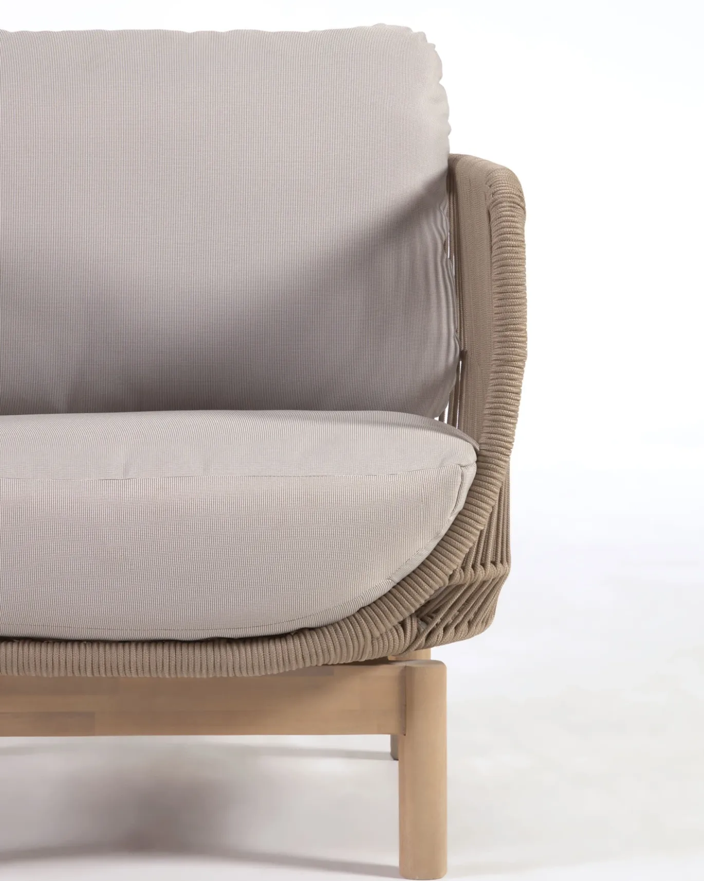 Kave Home Fauteuil Catalina Beige Acaciahout