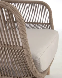 Kave Home Fauteuil Catalina Beige Acaciahout