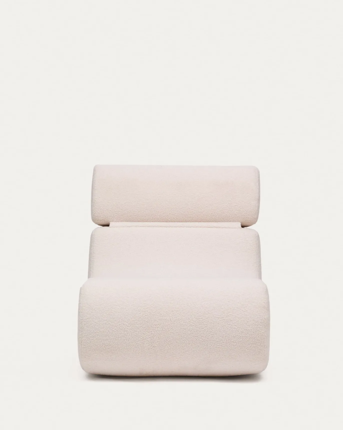 Kave Home Fauteuil Club Bouclé Ecru