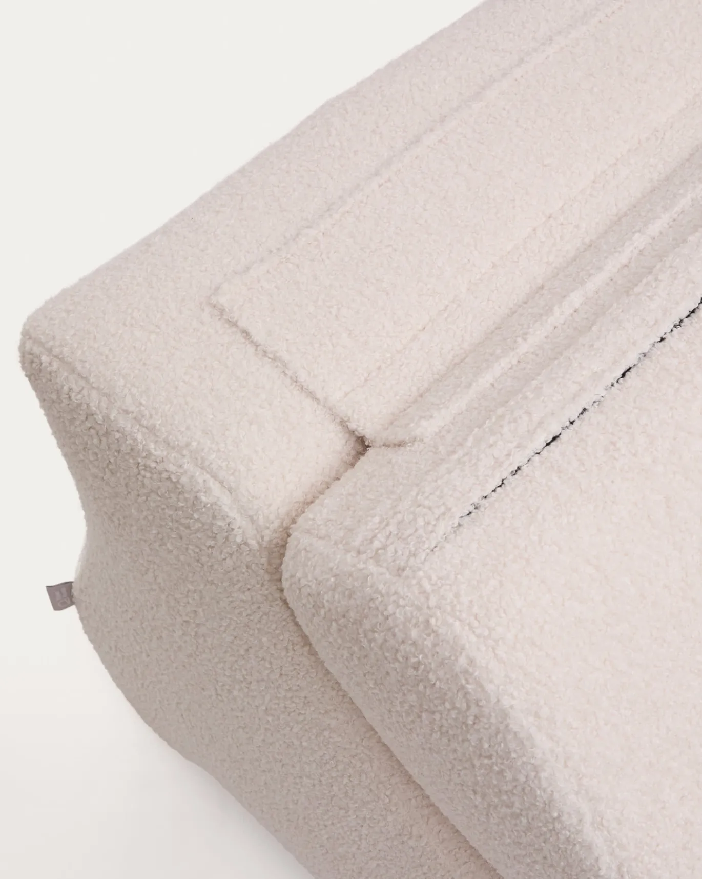 Kave Home Fauteuil Club Bouclé Ecru
