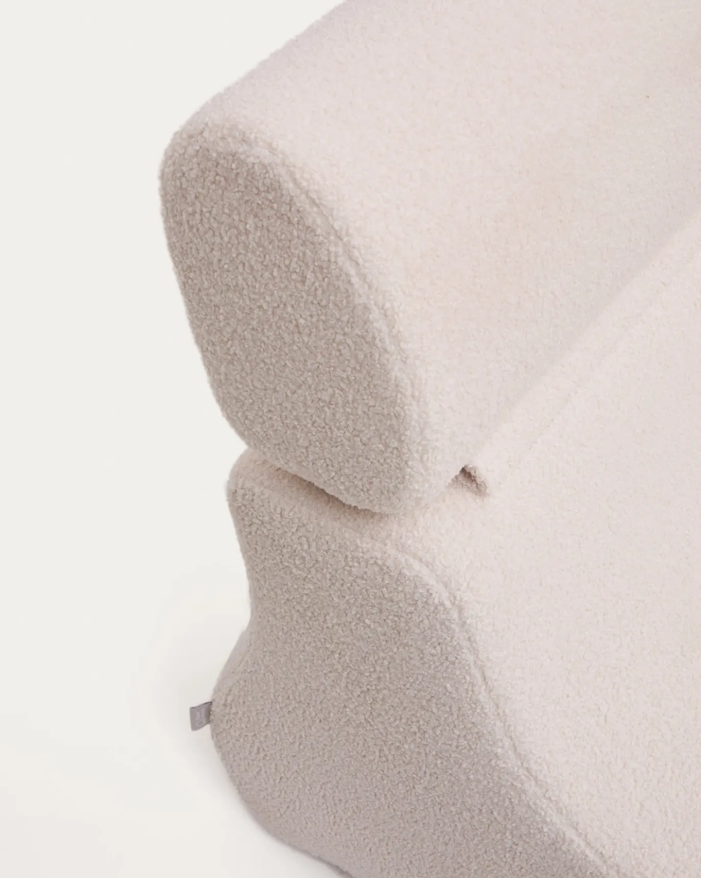 Kave Home Fauteuil Club Bouclé Ecru