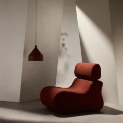 Kave Home Fauteuil Club Terracotta Bouclé