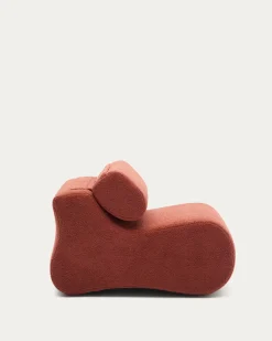 Kave Home Fauteuil Club Terracotta Bouclé