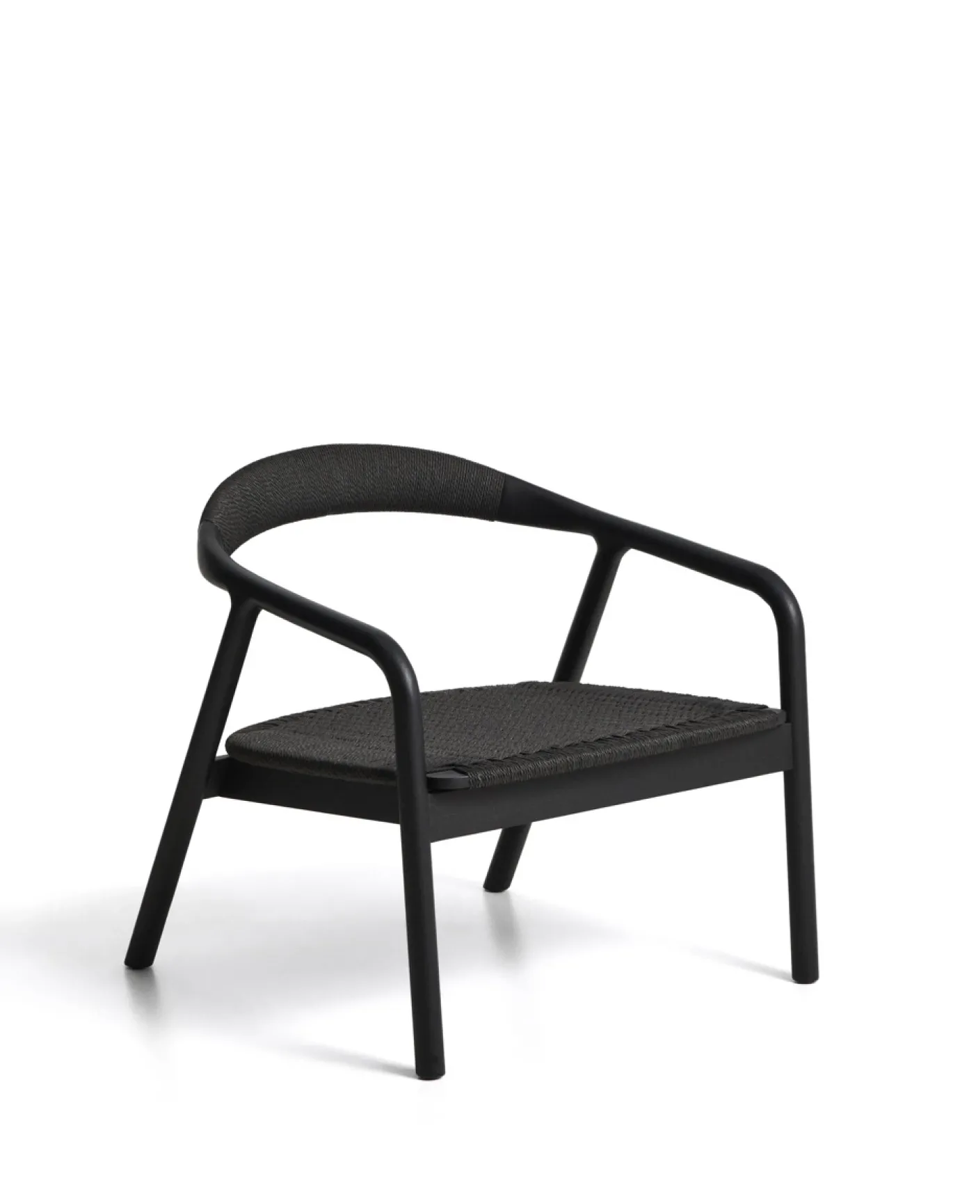 Kave Home Fauteuil Derile Eiken Zwart