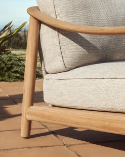 Kave Home Fauteuil Elunda Outdoor Teakhout Naturel
