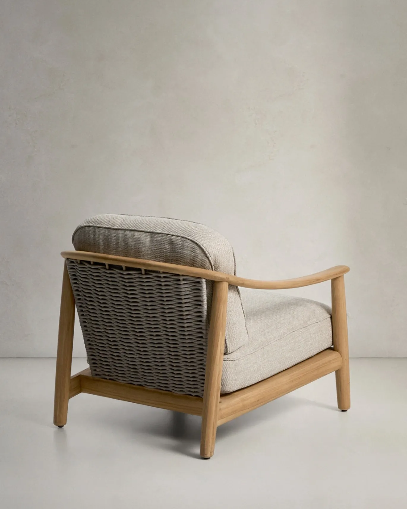 Kave Home Fauteuil Elunda Outdoor Teakhout Naturel