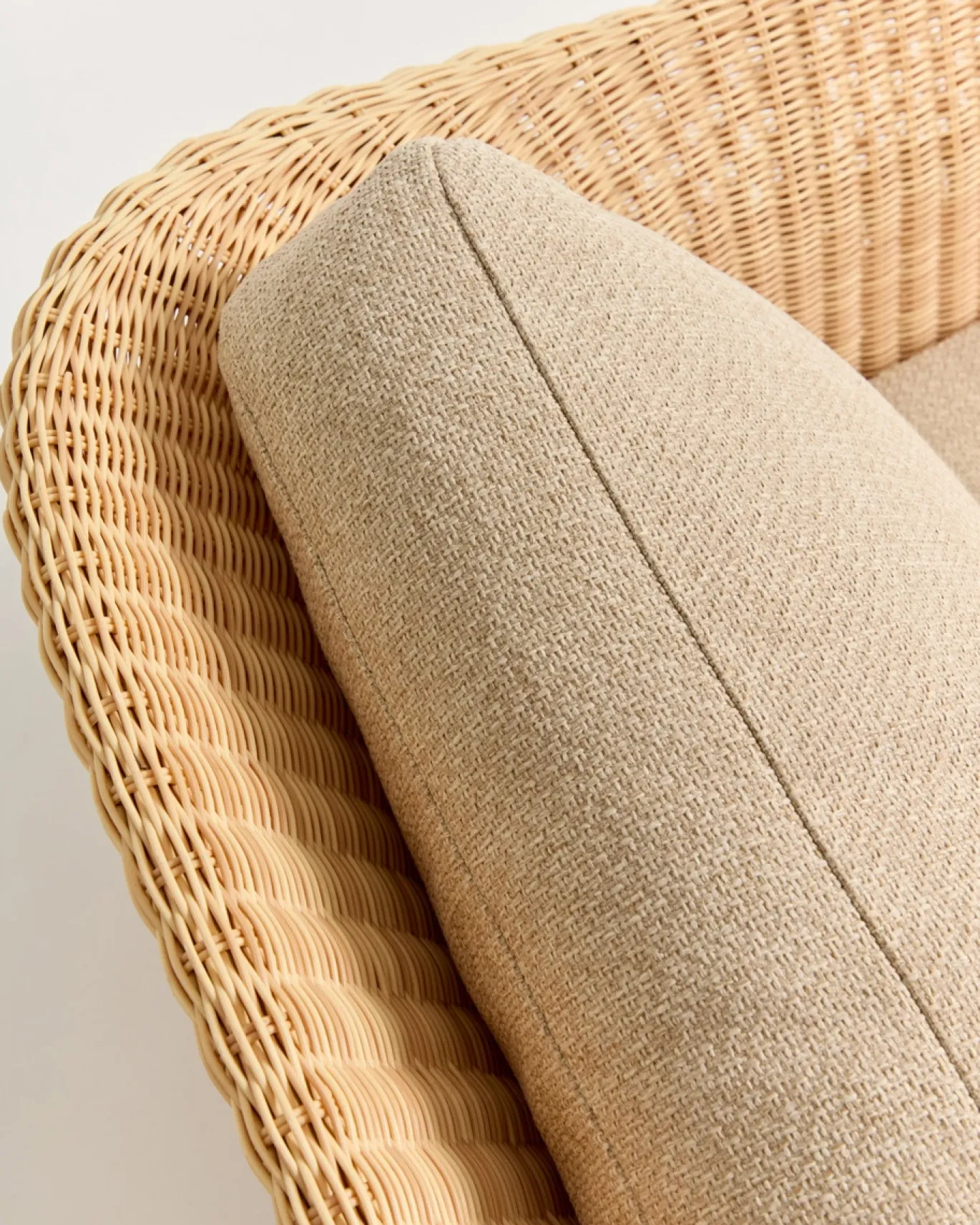 Kave Home Fauteuil Galea Teakhout en Rotan