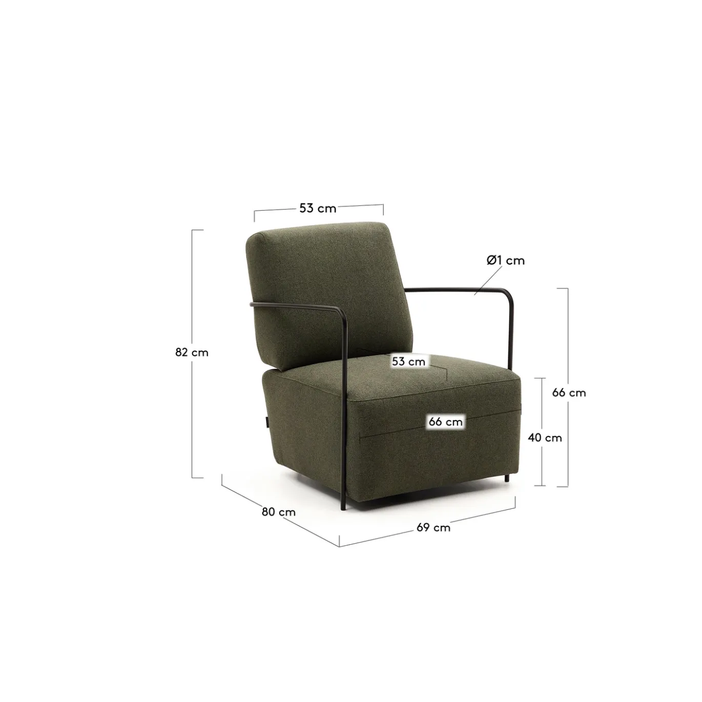Kave Home Fauteuil Gamer Groen