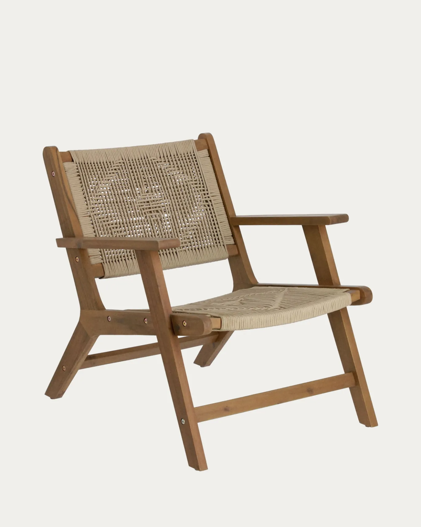 Kave Home Fauteuil Geralda Acaciahout Bruin