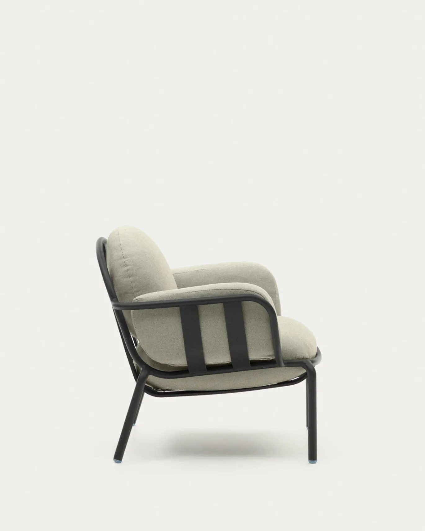 Kave Home Fauteuil Joncols Beige Outdoor Aluminium Grijs