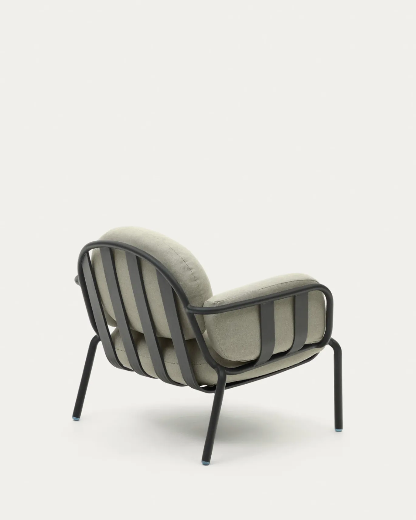 Kave Home Fauteuil Joncols Beige Outdoor Aluminium Grijs