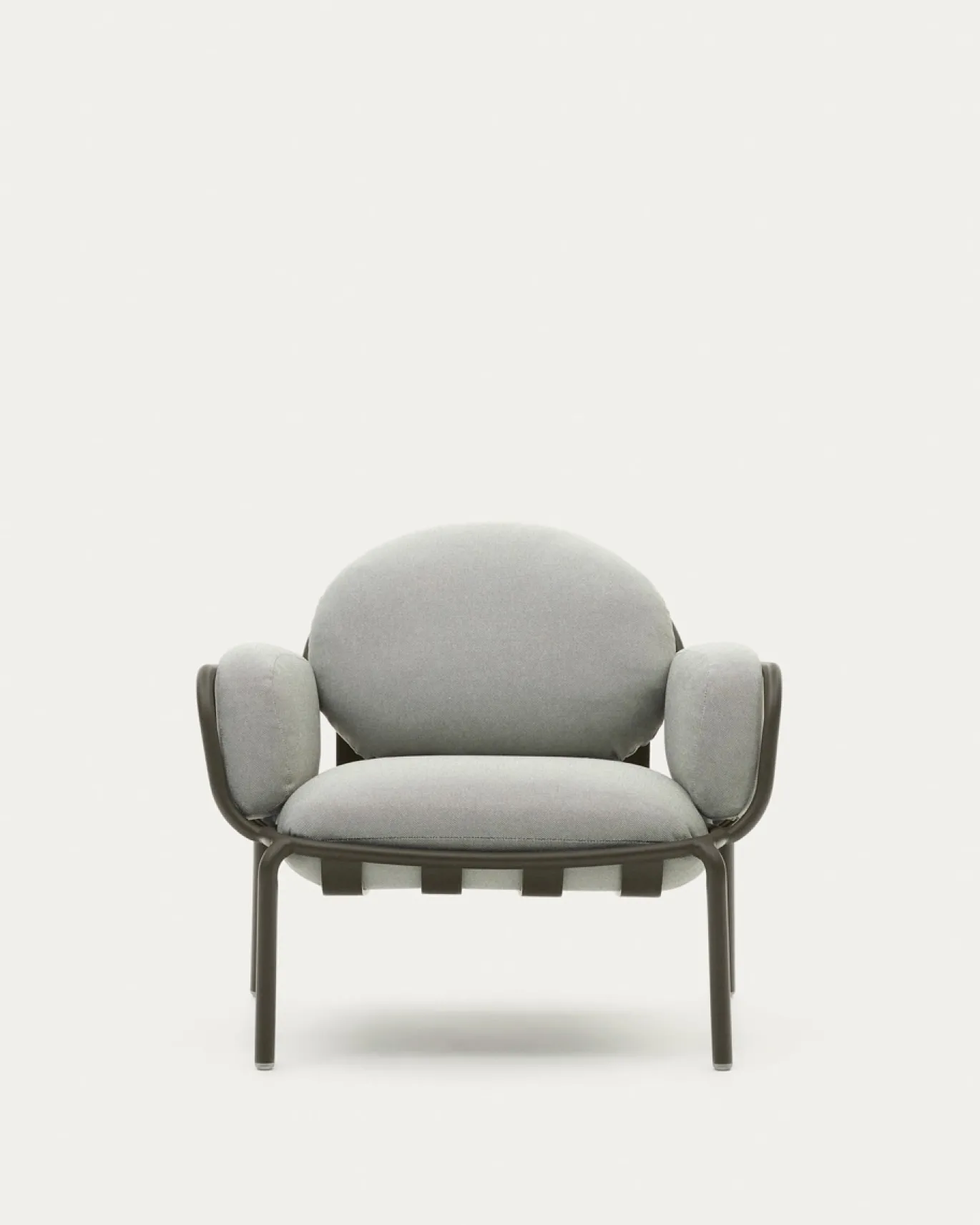 Kave Home Fauteuil Joncols Grijs Outdoor Aluminium Groen