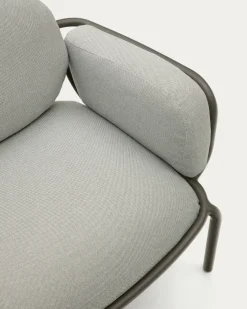 Kave Home Fauteuil Joncols Grijs Outdoor Aluminium Groen
