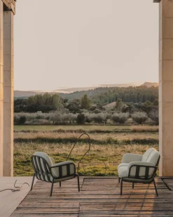 Kave Home Fauteuil Joncols Outdoor Aluminium Groen