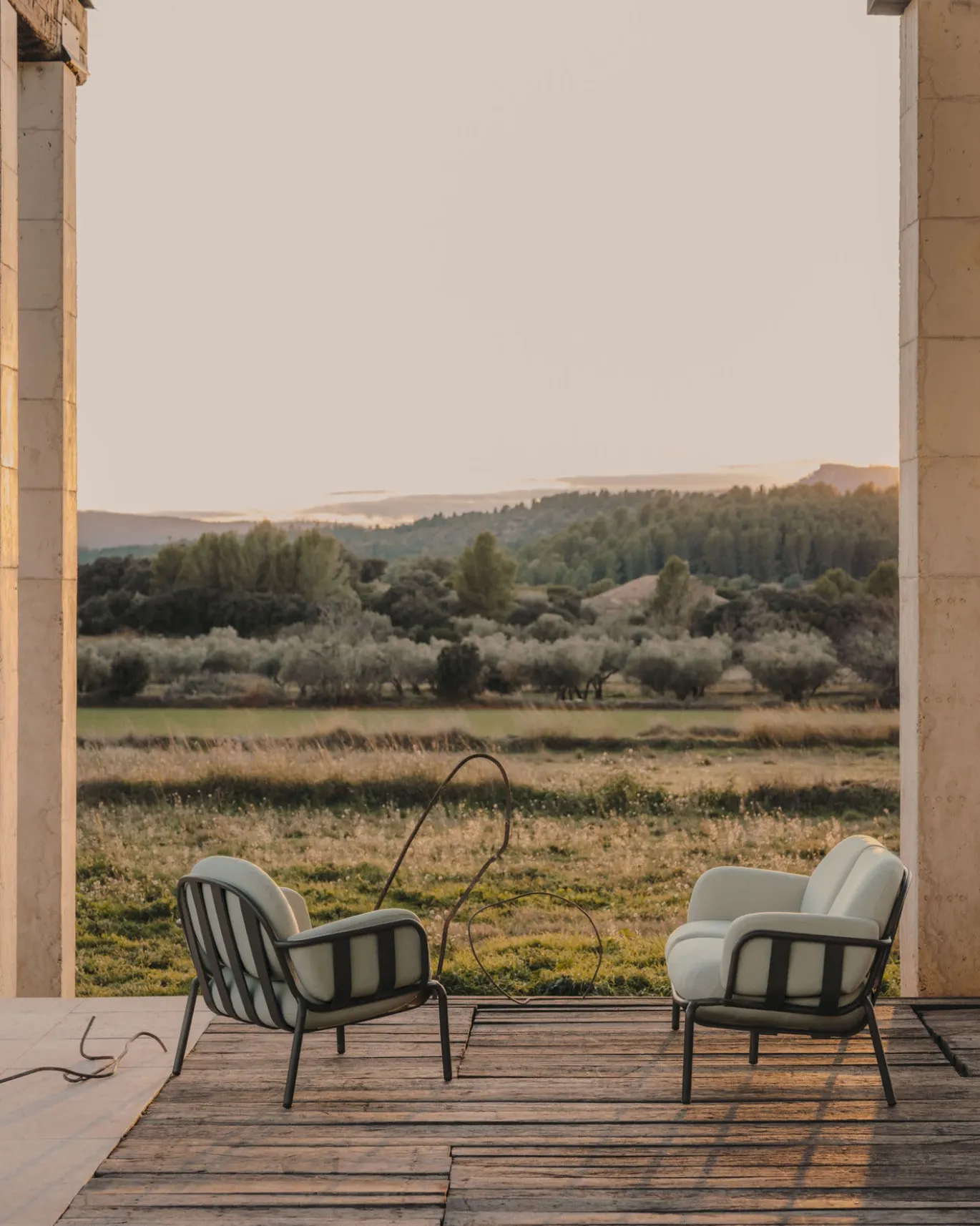 Kave Home Fauteuil Joncols Outdoor Aluminium Groen