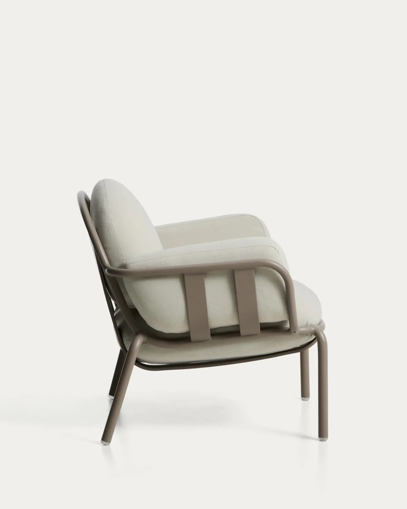 Kave Home Fauteuil Joncols Outdoor Aluminium Taupe Beige