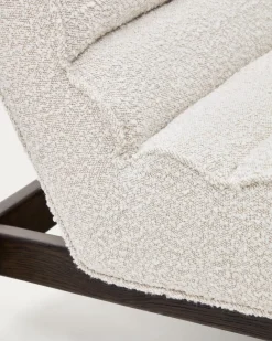 Kave Home Fauteuil Magira Wit Bouclé Stof